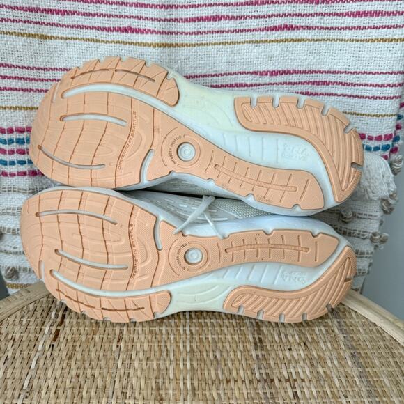 Brooks Glycerin 20 White Grey Peach Road-Running Sneakers Women’s Size 11.5 - Picture 8 of 8